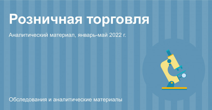 Оборот розничной торговли в Московской области в январе-мае  2022 года